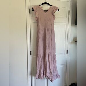 Gauze midi dress